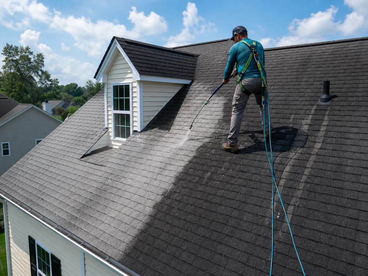 Roof algae treatment